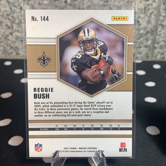 Reggie Bush 2021 Panini Mosaic & Chris Olave 2022 Panini Prizm Rookie Saints!! - Picture 3 of 5